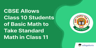 CBSE Allows Class 10 Students of Basic Math to Take Standard Math in Class 11